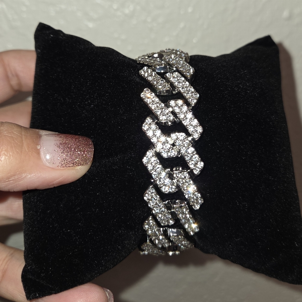 Invicta Chuncky Bracelet with Austria Pave Crystals  Pick 1